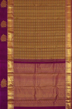 Image of Arani Silk Dark Cream Saree