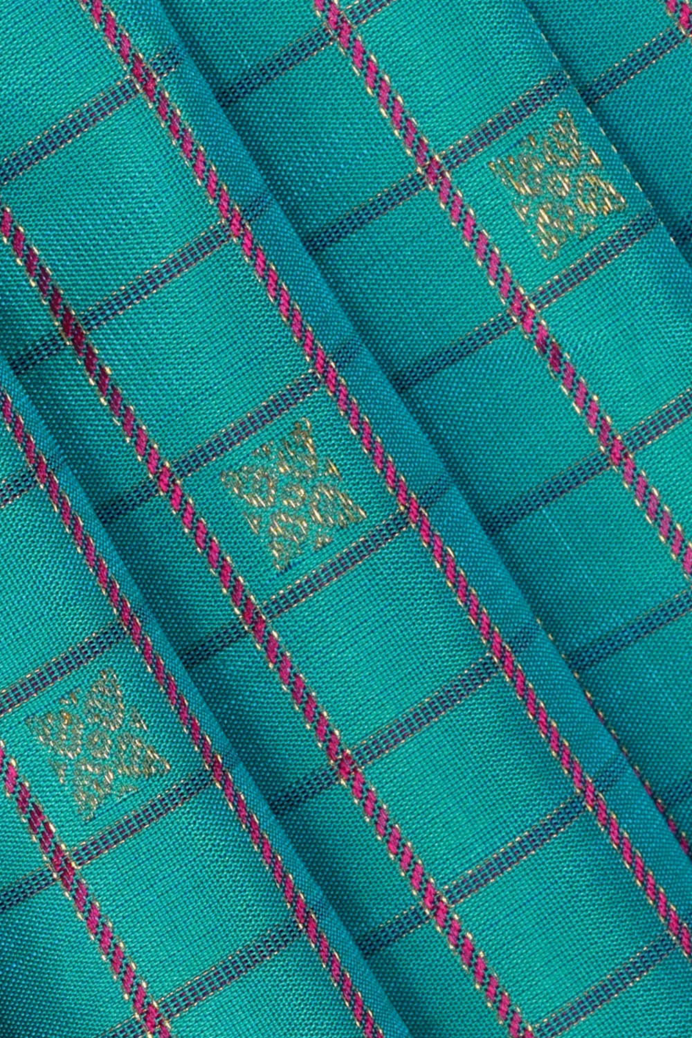 Arani Silk Turquoise Blue Saree