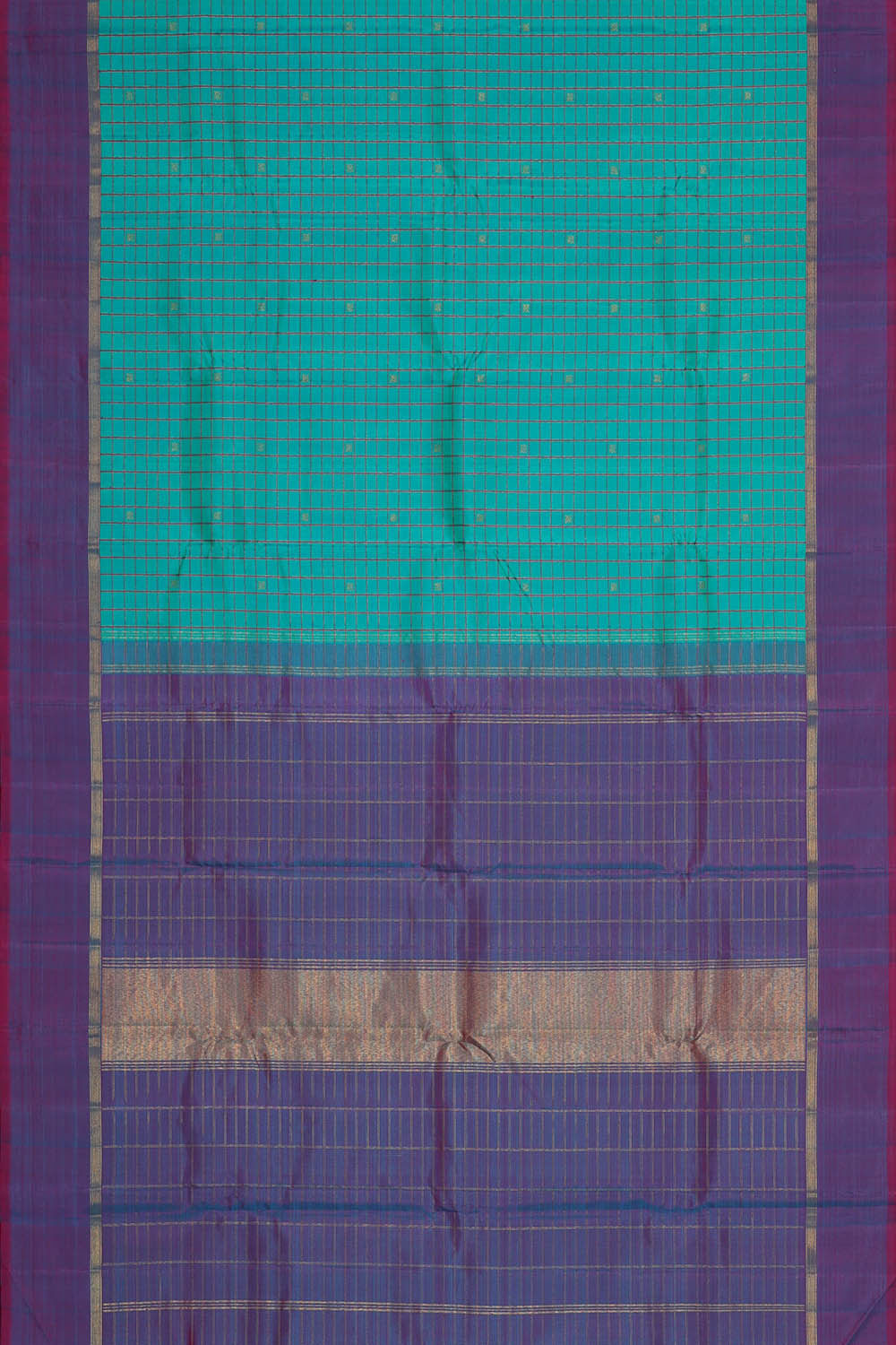 Arani Silk Turquoise Blue Saree