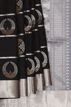 Image of Black Silk Saree