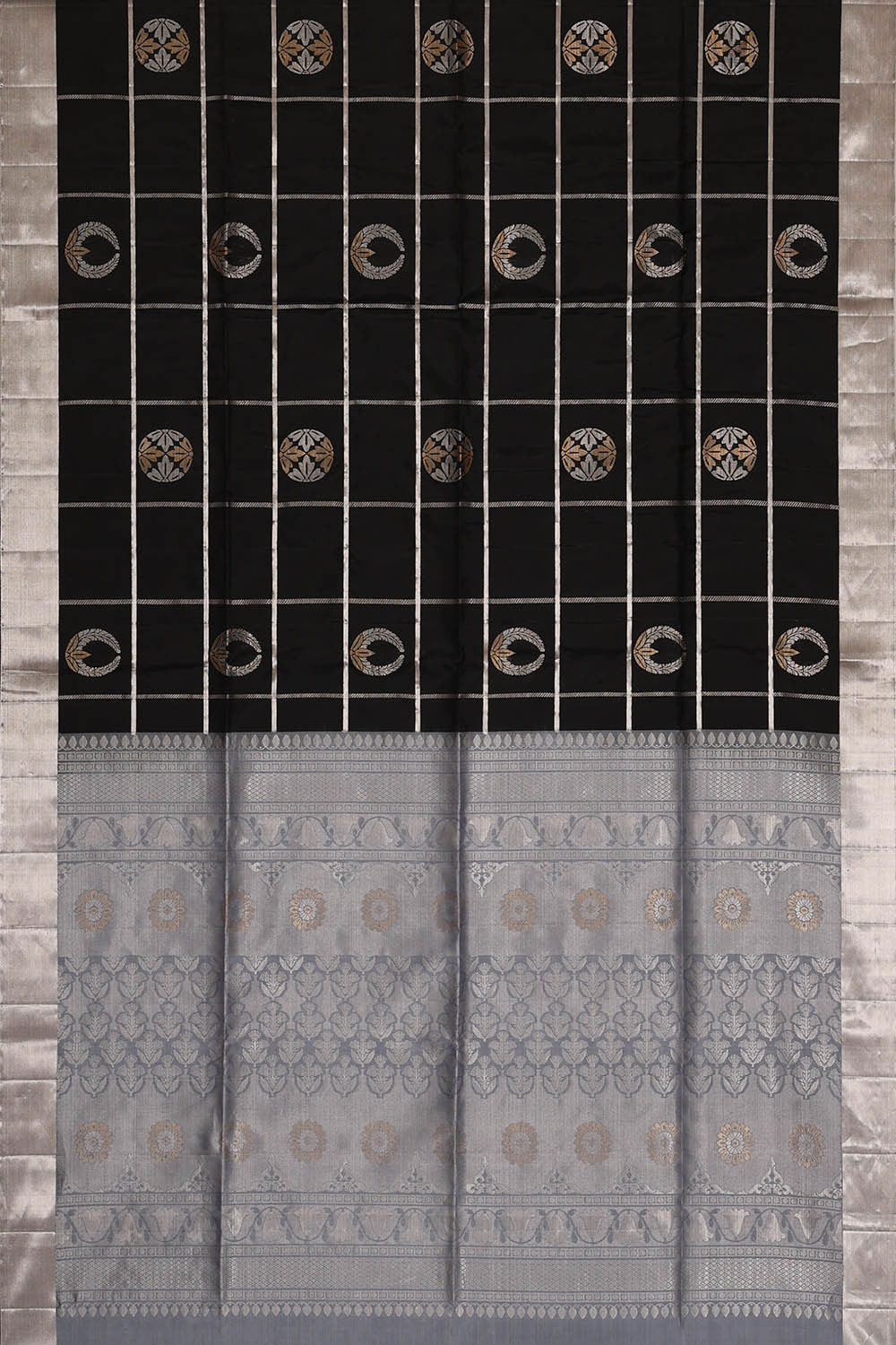 Image of Black Silk Saree