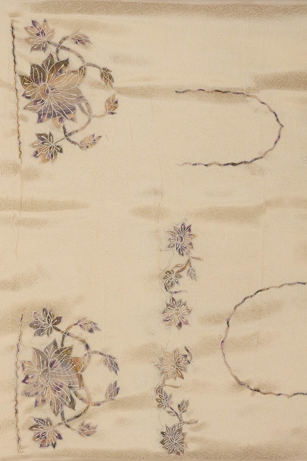 Image of Silver Brocade Silk Saree