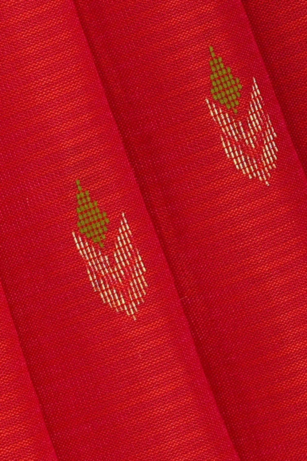 Image of Kanchipattu Red Brocade Saree