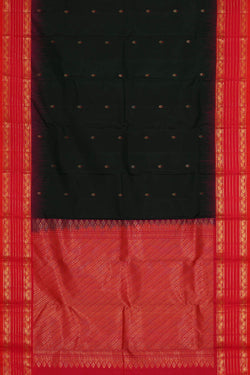 Image of Kanchipattu Bottle Green Brocade Saree