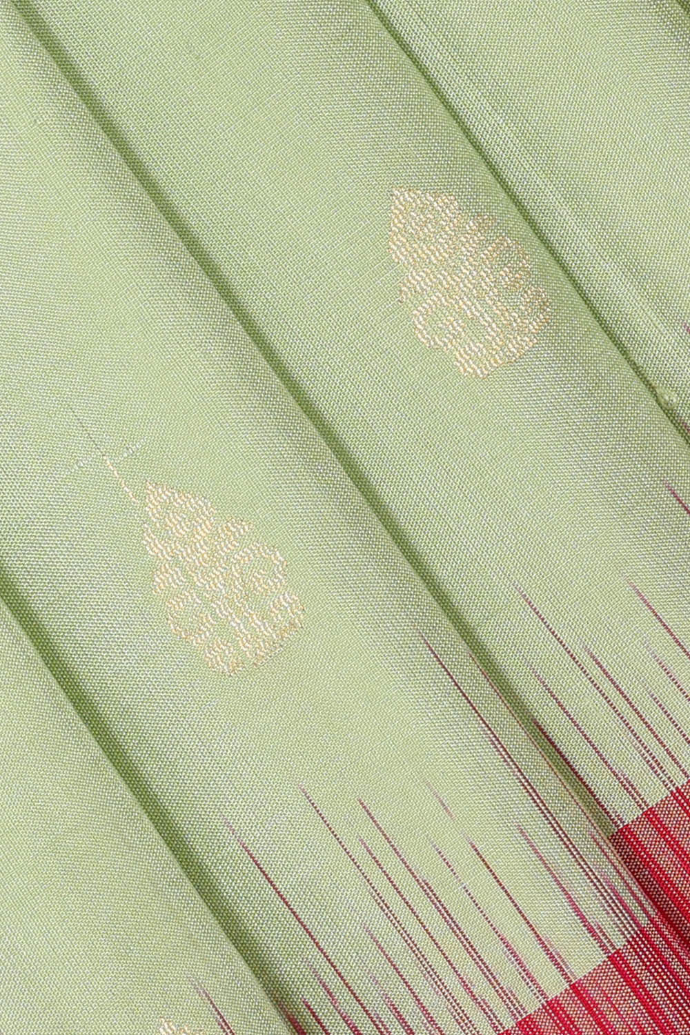 Light Mint Green Silk Saree