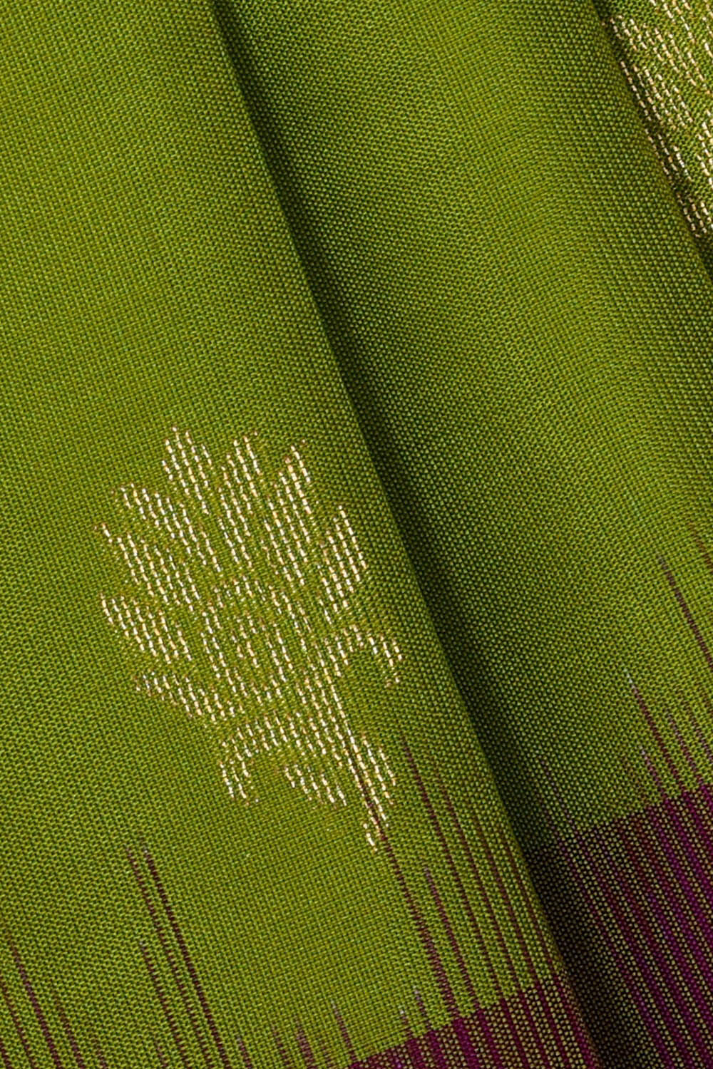 Parrot Green Silk Saree