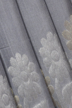Image of Venkatagiri Silk Grey Saree