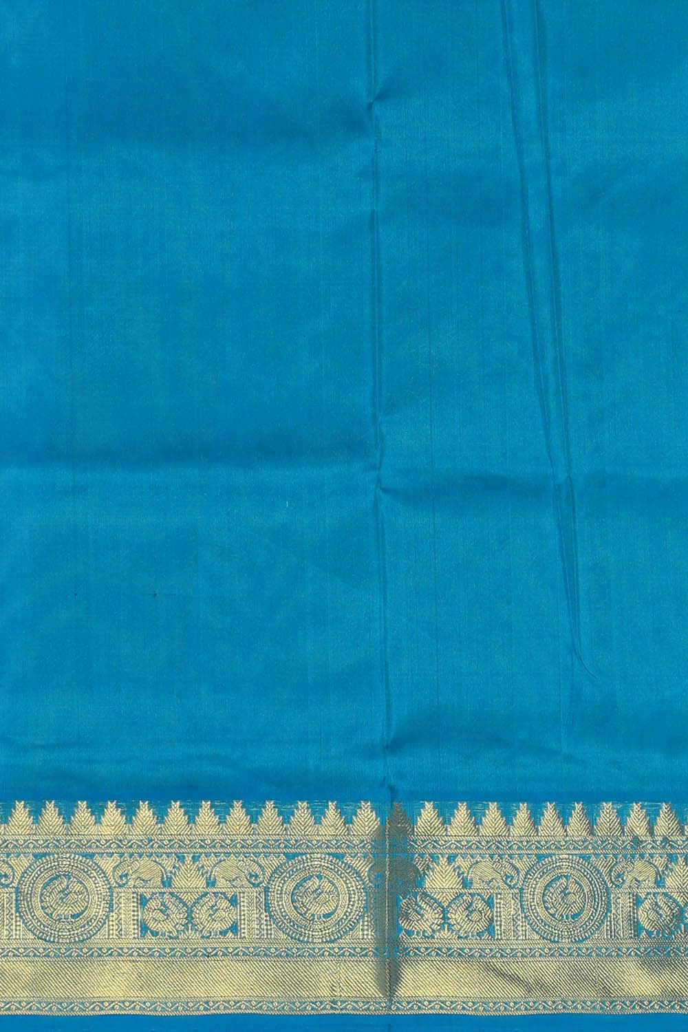 Image of Venkatagiri Silk Blue Saree