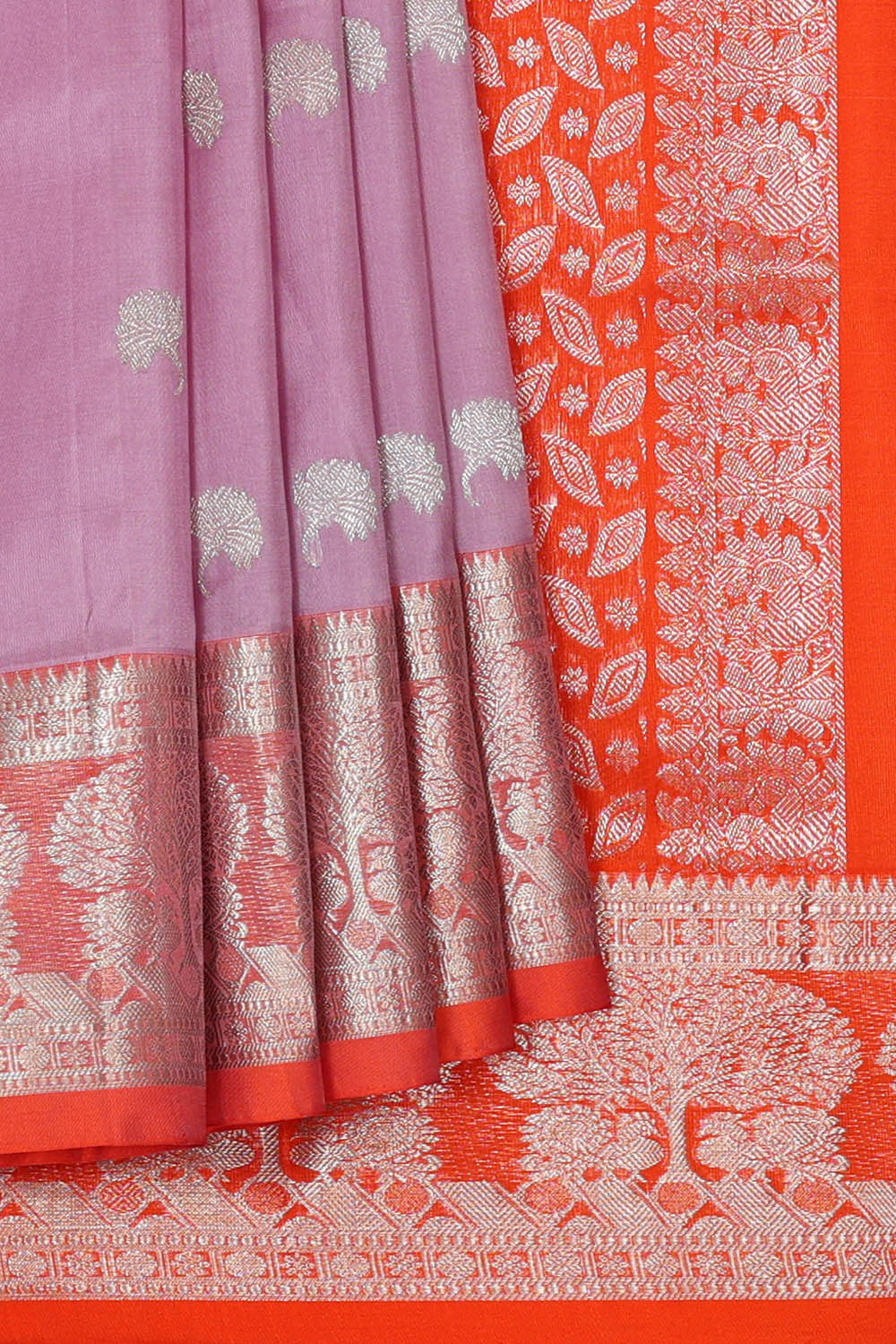 Image of Venkatagiri Silk Lavender Saree