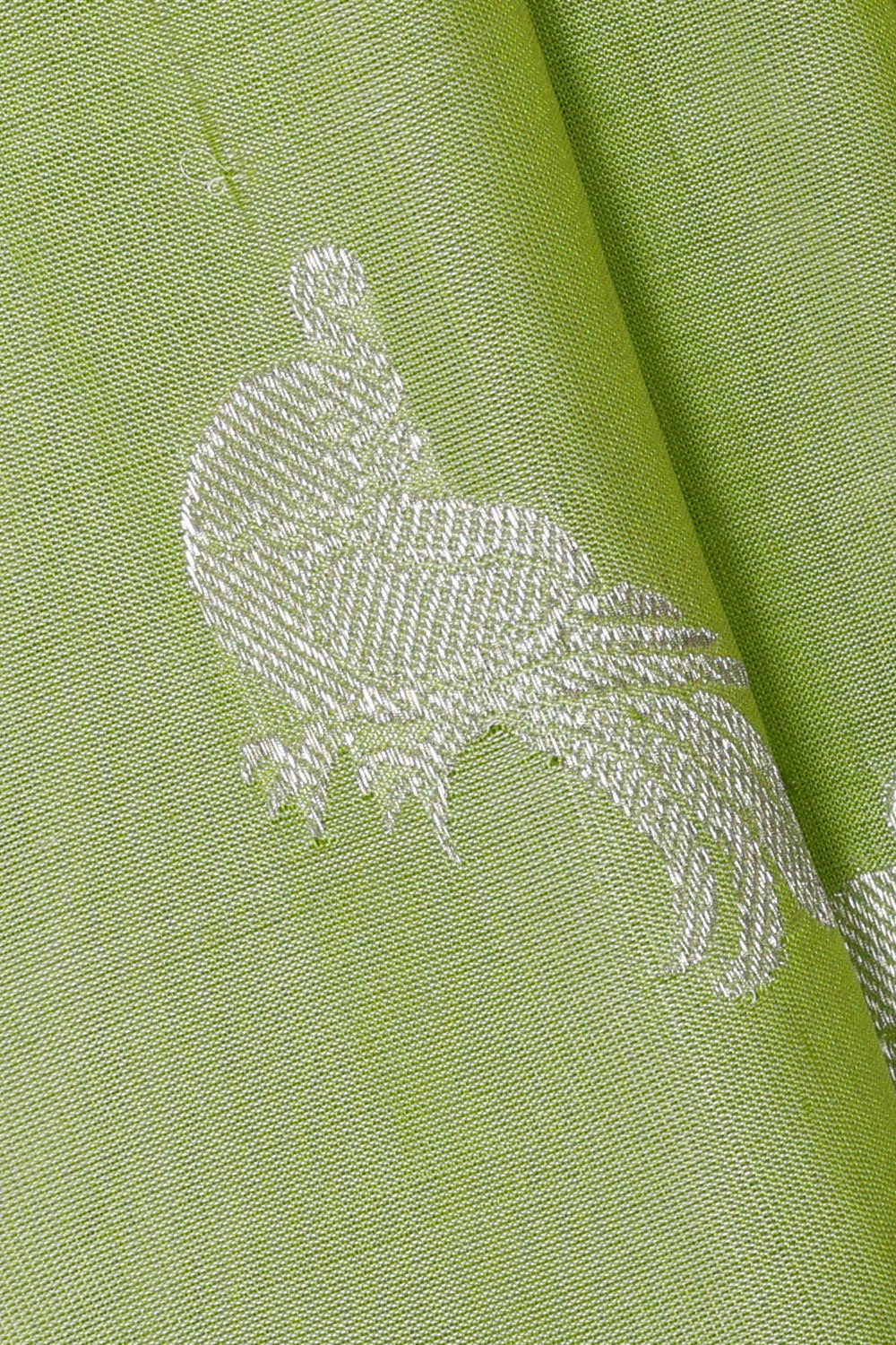 Image of Venkatagiri Silk Light Pista Green Saree