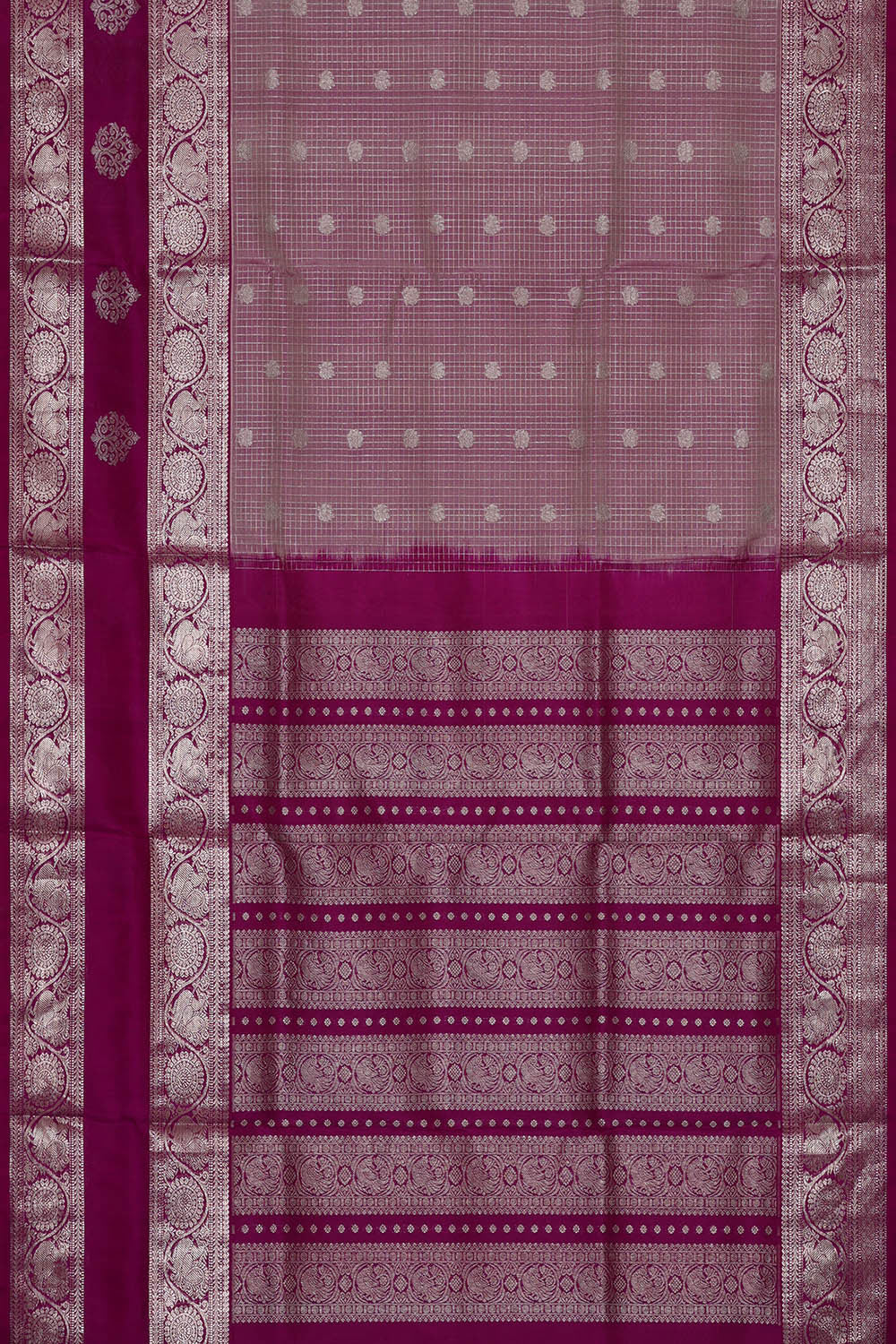 Image of Venkatagiri Silk Mauve Pink Saree