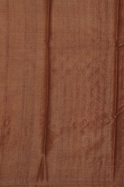 Image of Tussar Silk Greyish Lavender Embroidered Saree