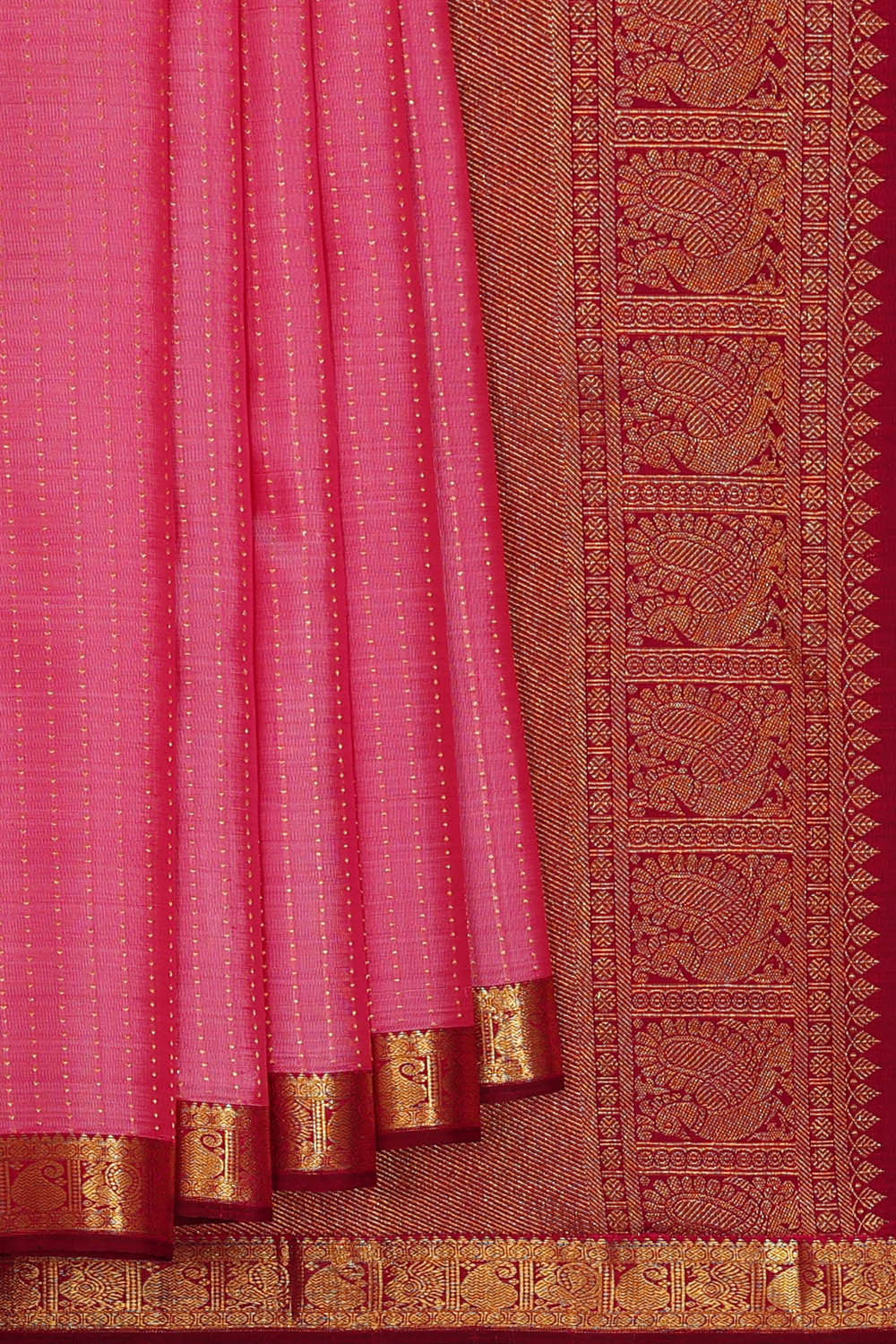 Image of Arani Silk Pink Saree
