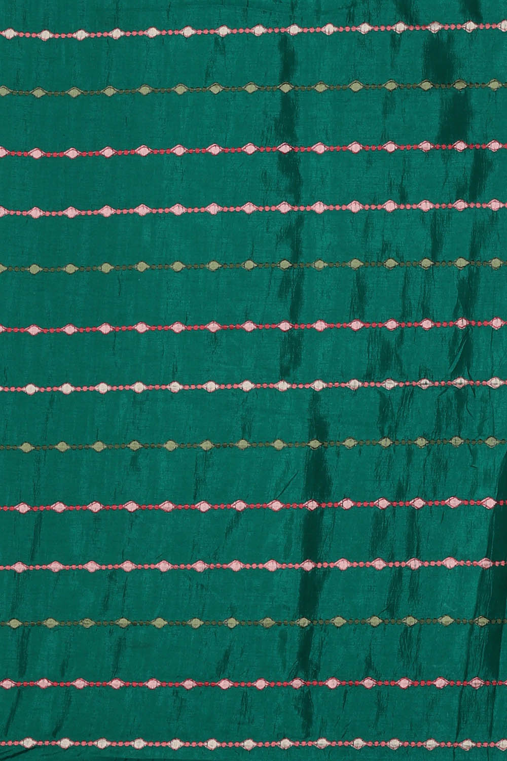Image of South Silk Emerald Green Saree