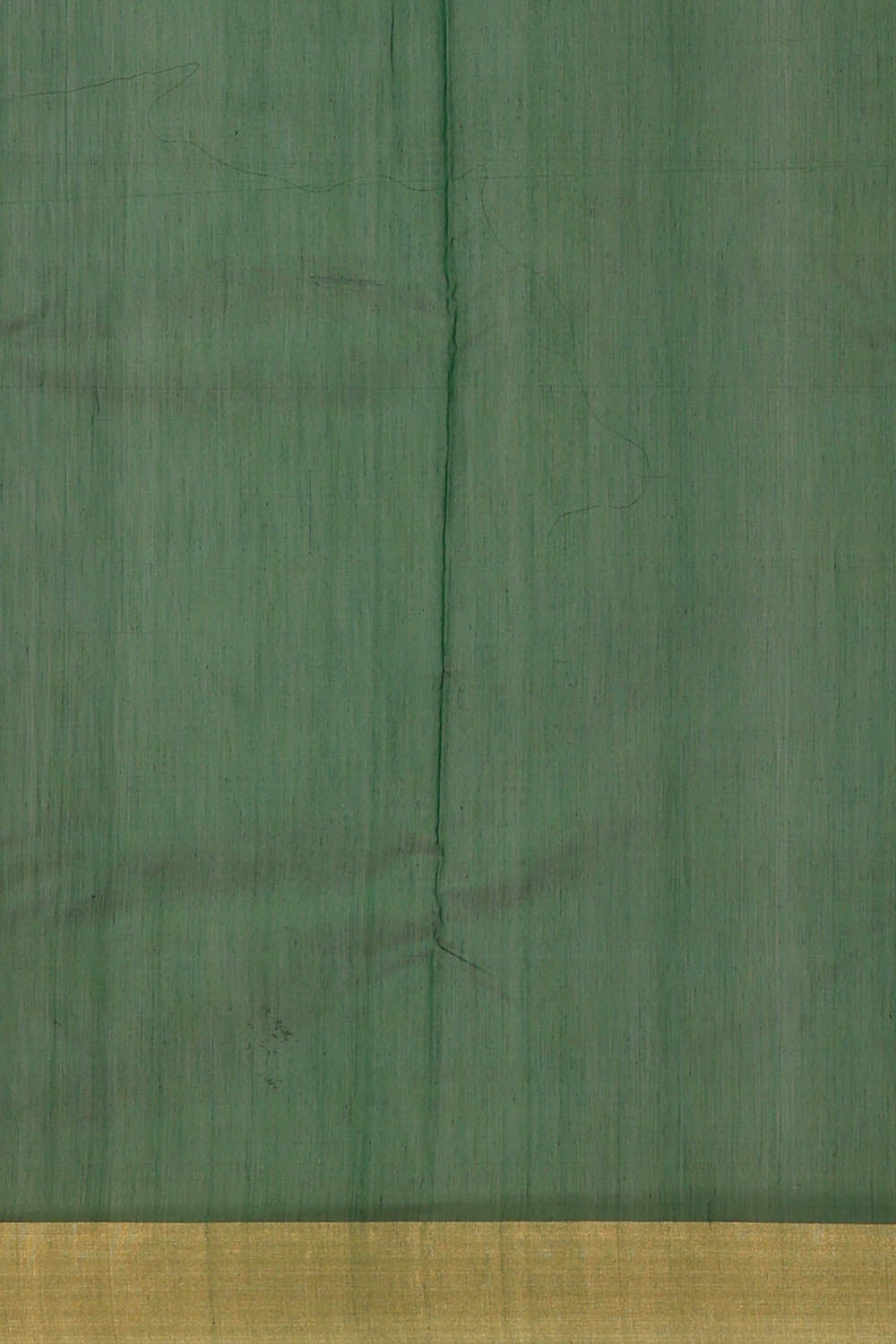 Image of Chanderi Cotton Silk Bottle Green Saree