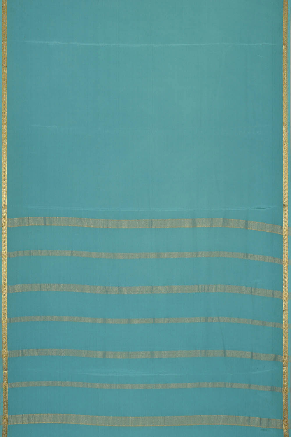 Image of Binny Crepe Sea Blue Saree