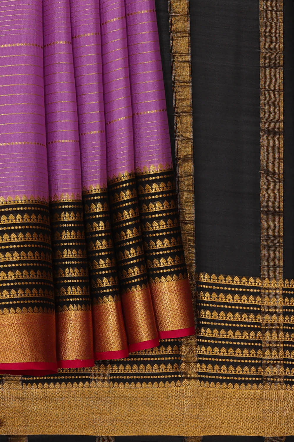 Image of Binny Crepe Lavender Saree