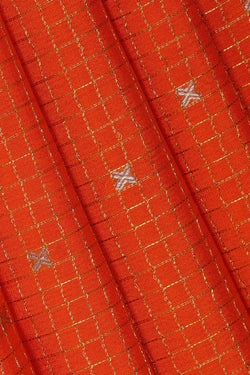 Image of Binny Crepe Orange Saree