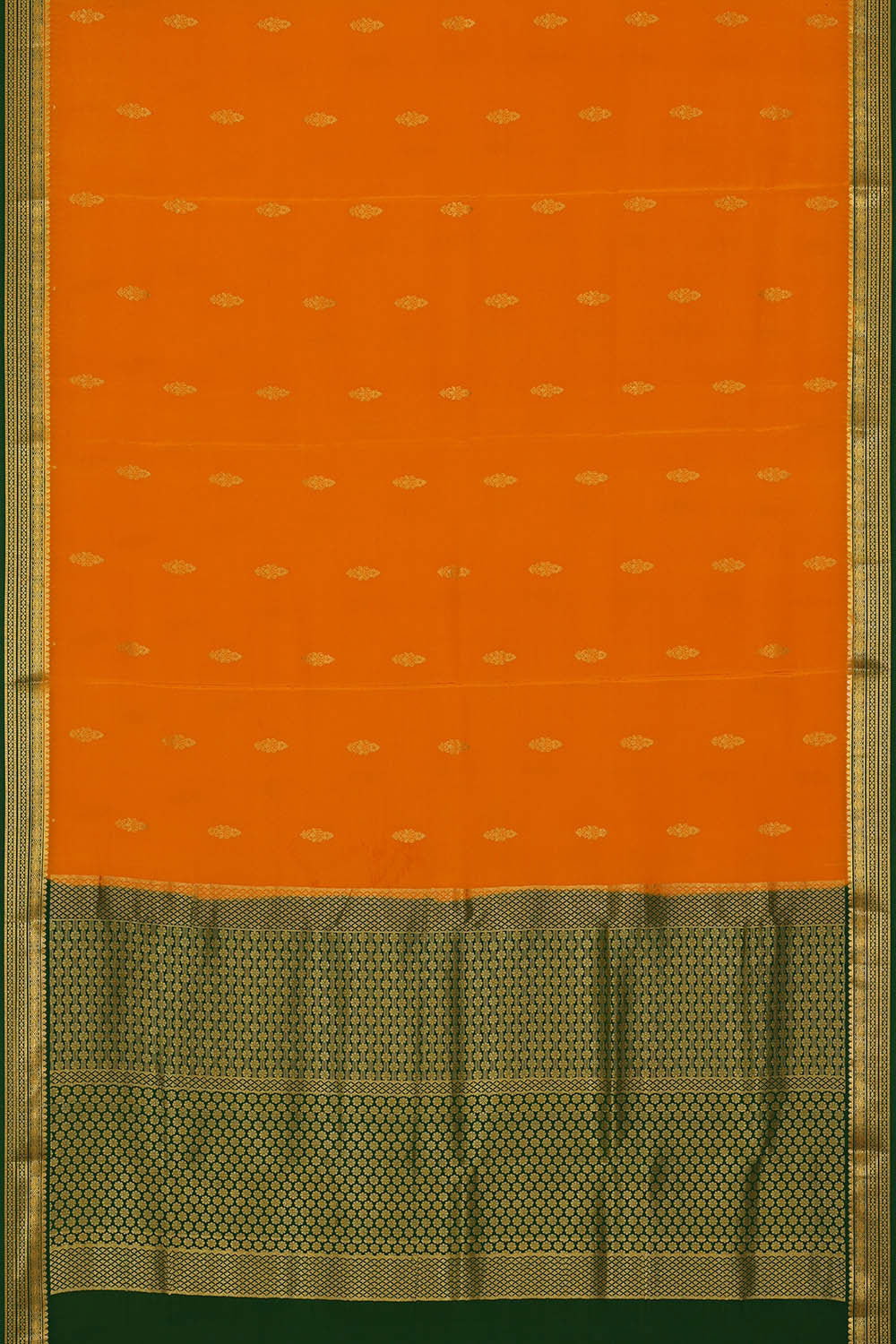 Binny Crepe Mustard Yellow Saree