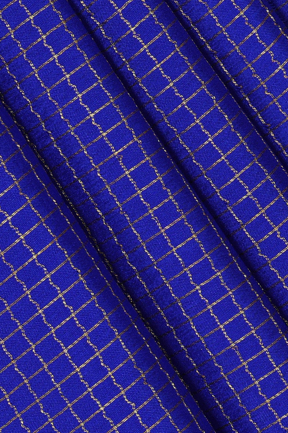 Binny Crepe Royal Blue Saree