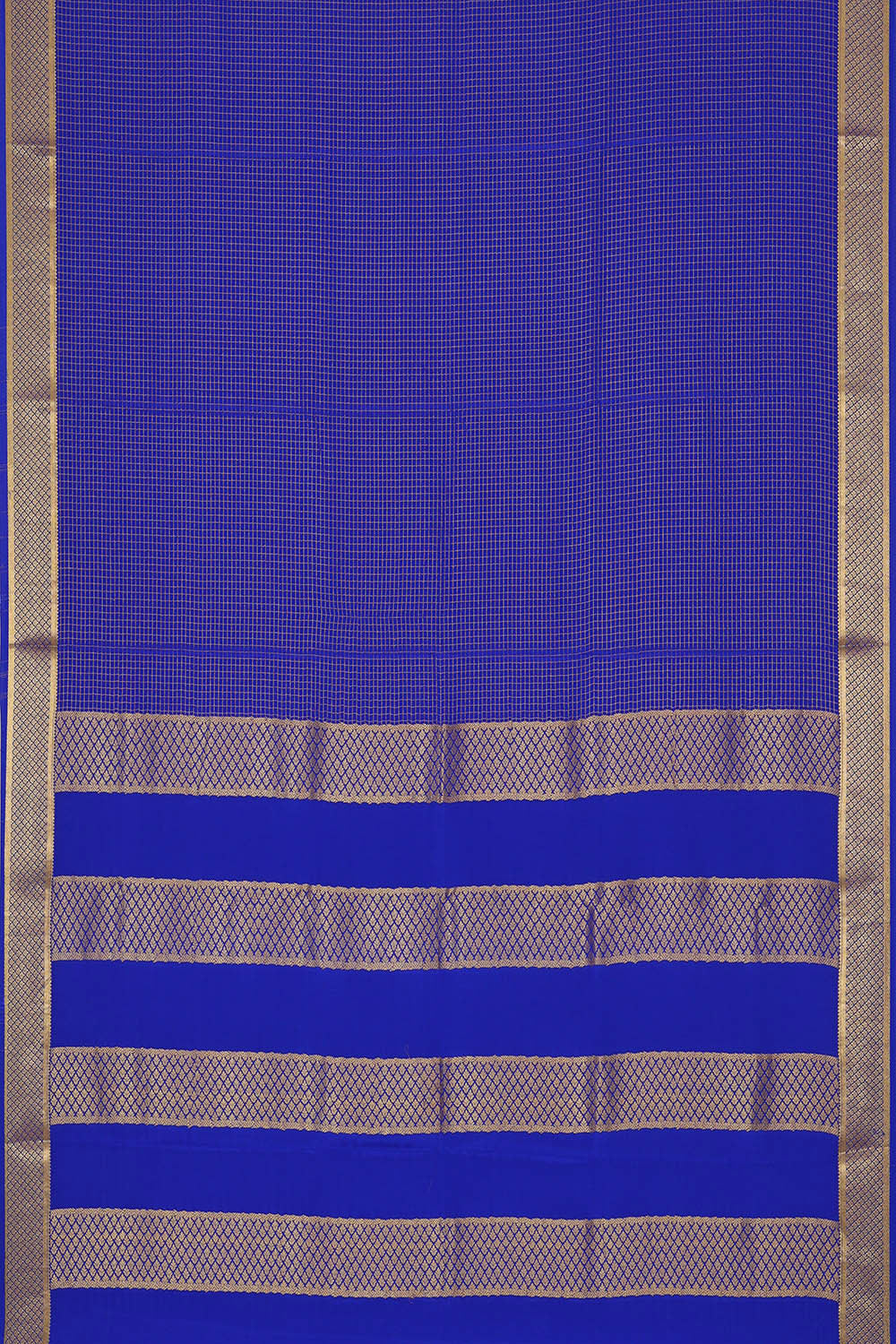 Binny Crepe Royal Blue Saree