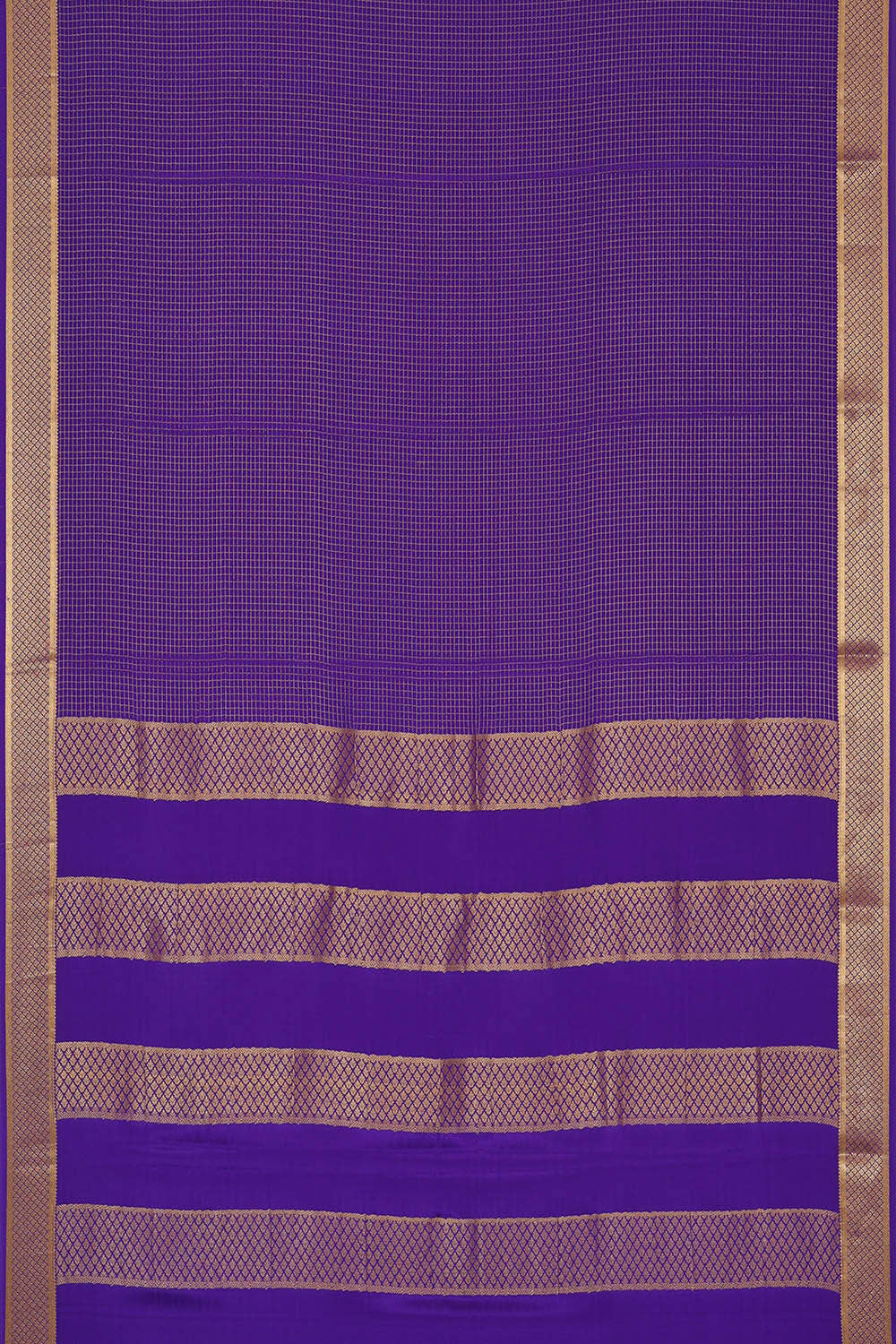 Binny Crepe Violet Blue Saree