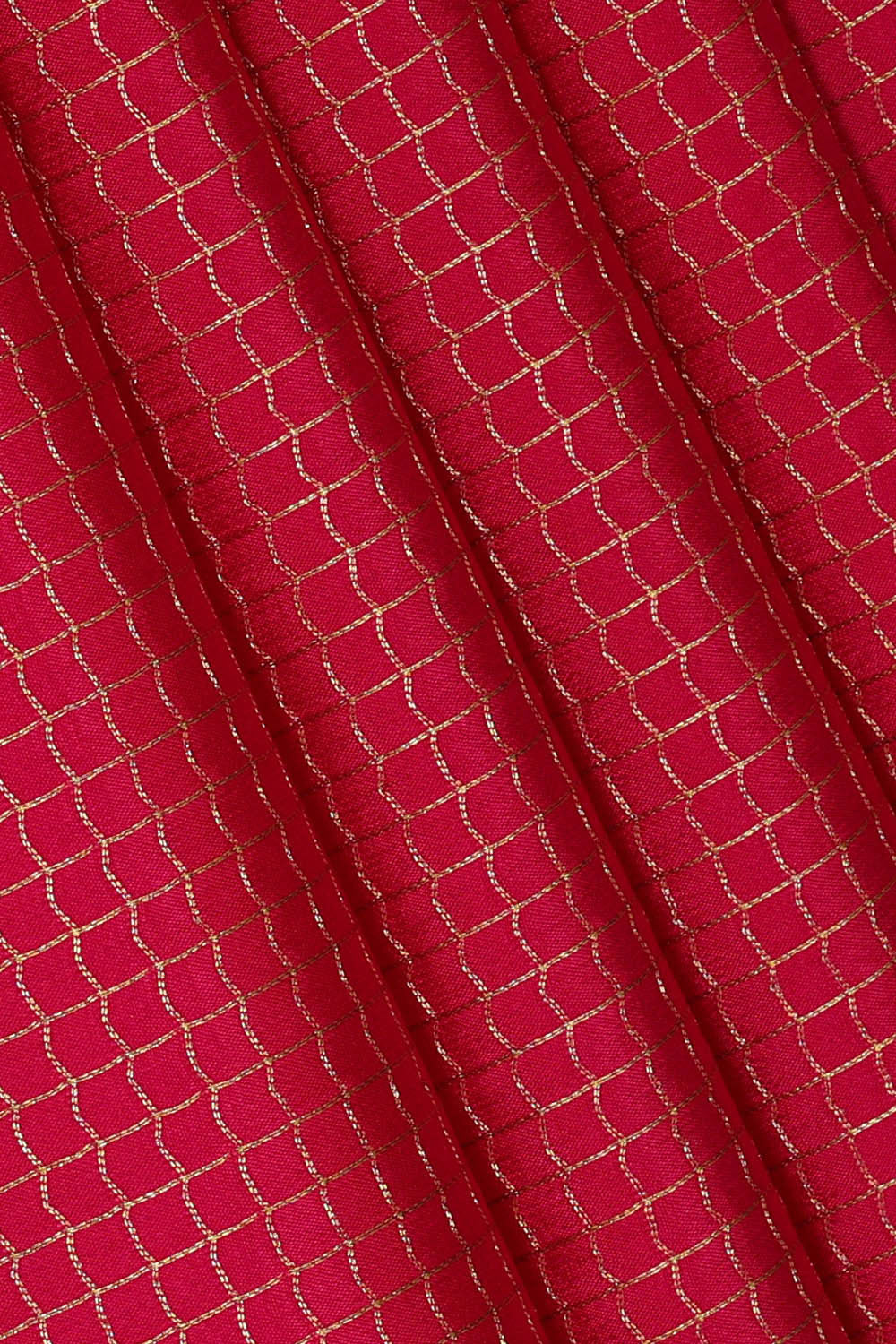 Image of Binny Crepe Pinkish Red Saree