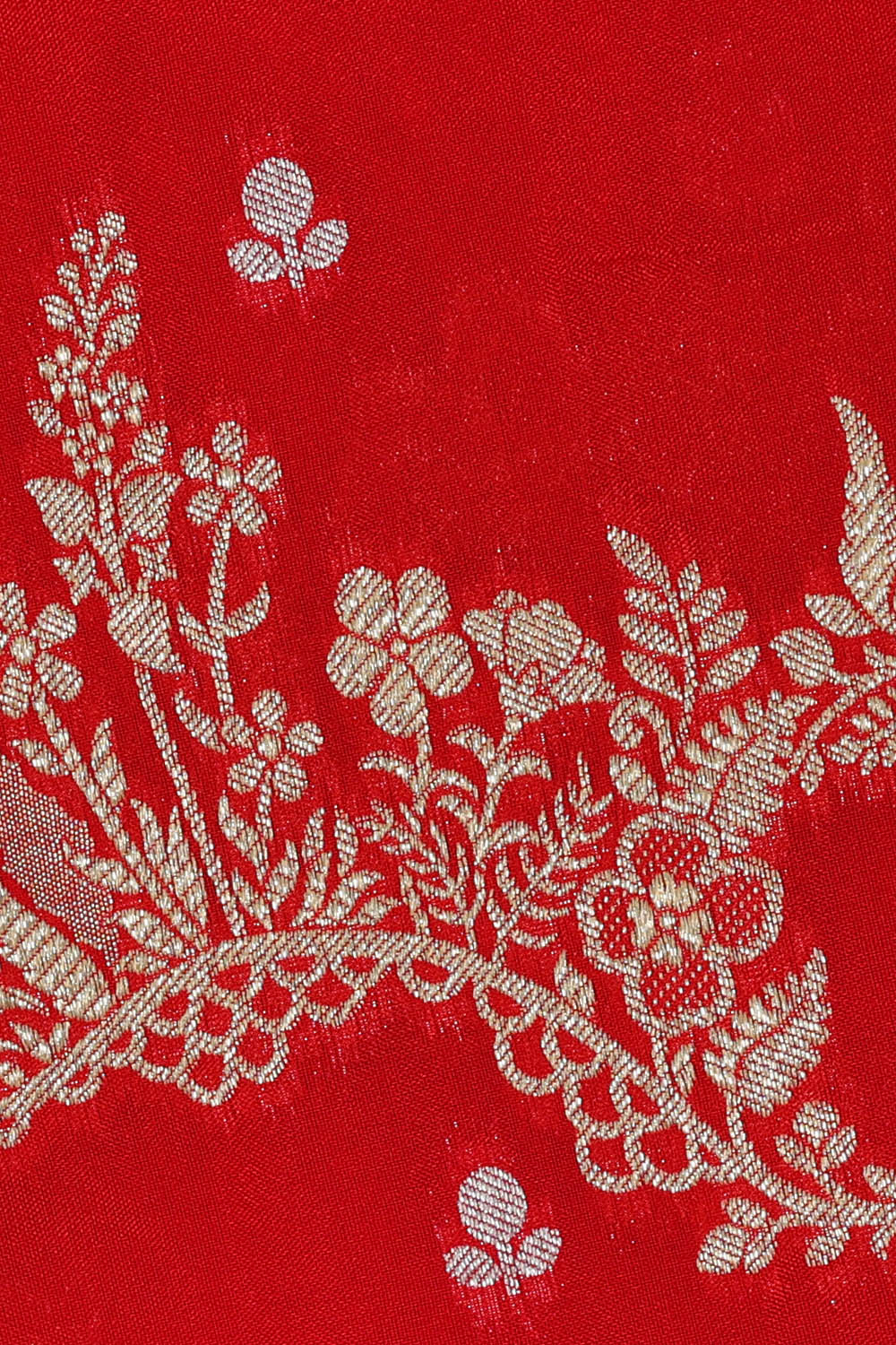 Image of Banarasi Silk Red Saree