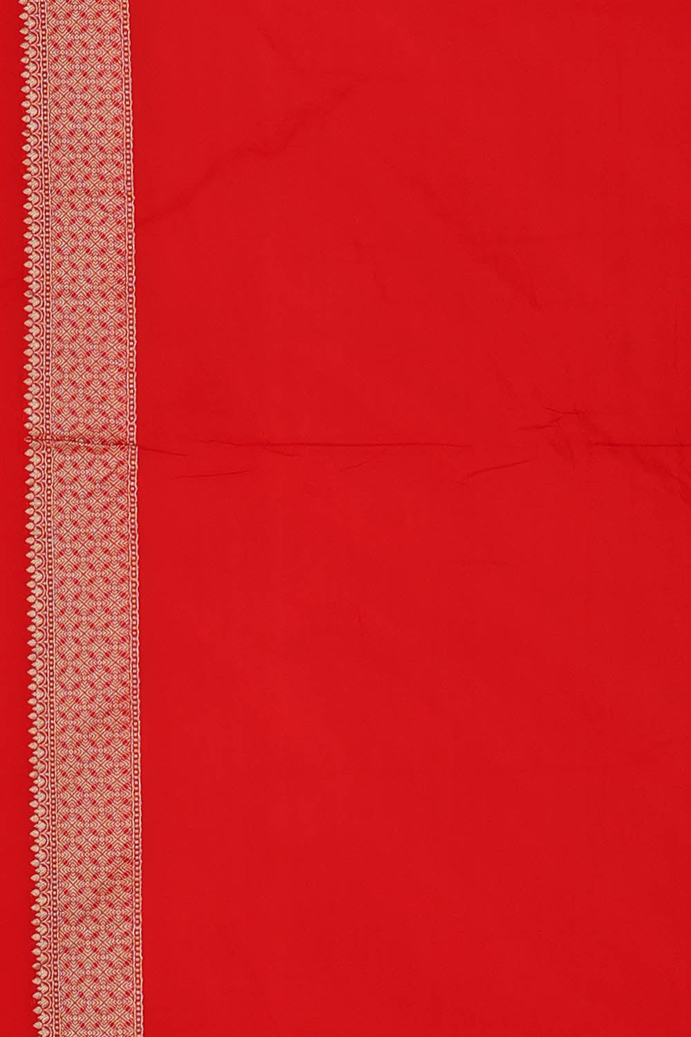 Image of Banarasi Silk Red Saree