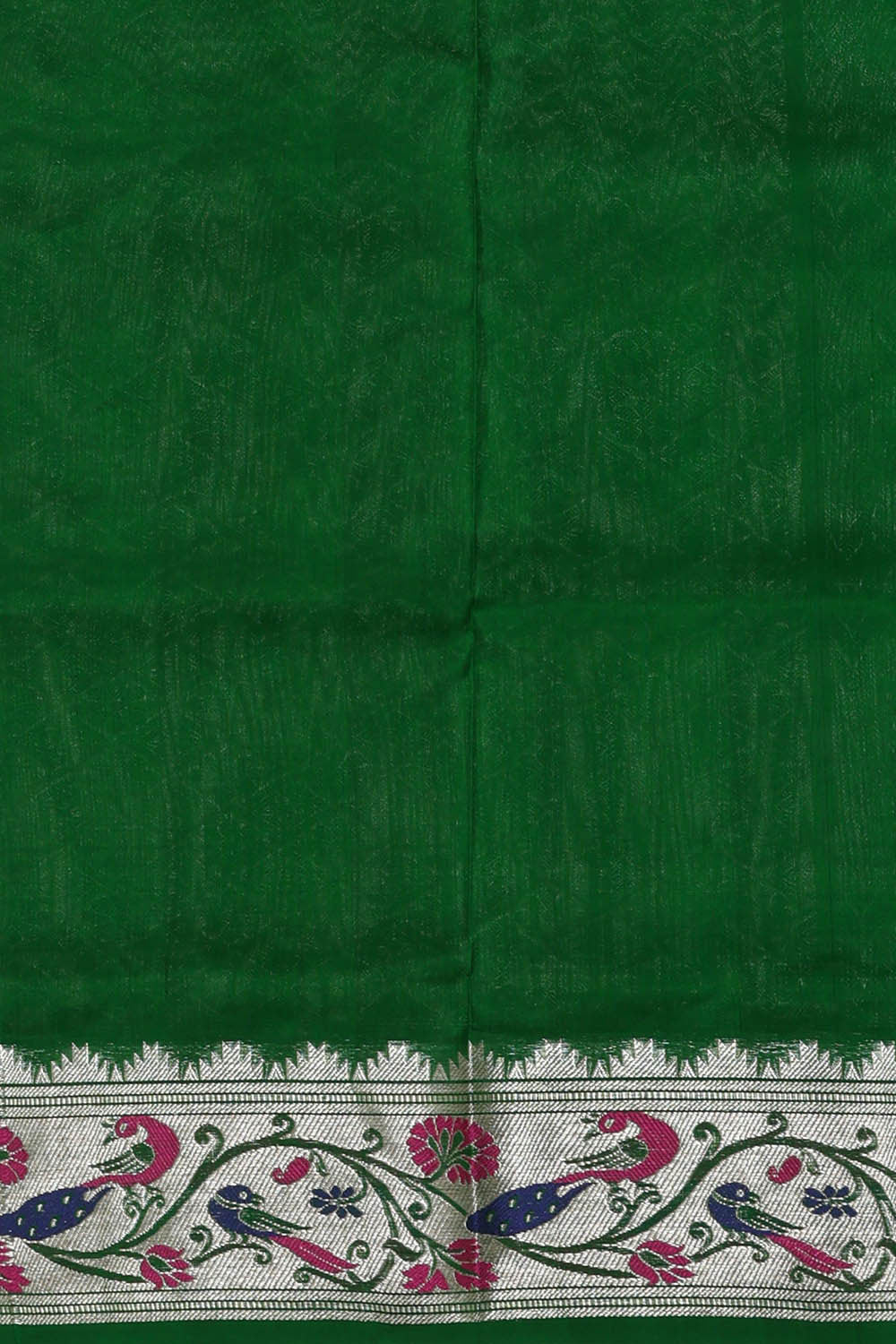 Image of Venkatagiri Silk Teal Green Saree