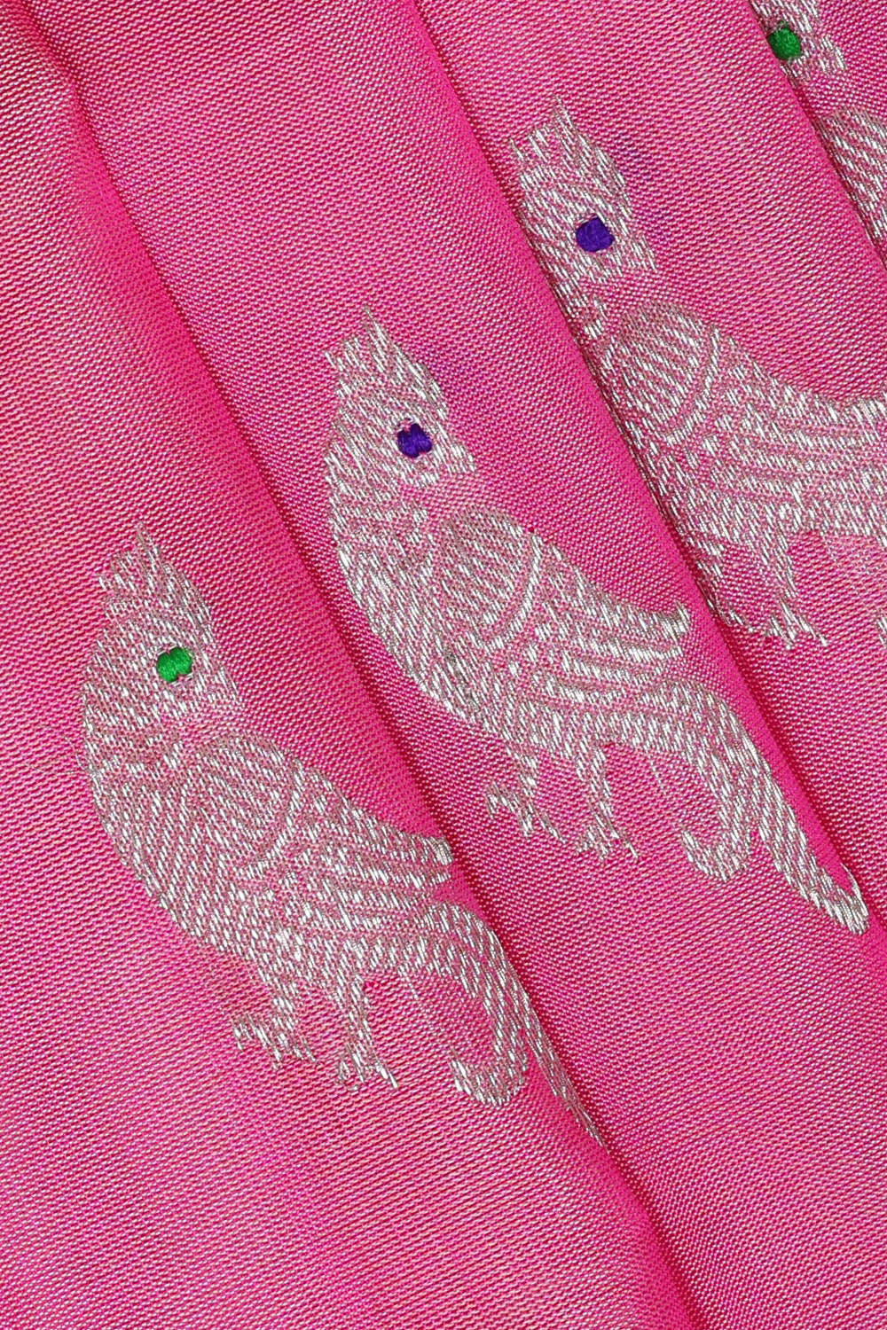 Image of Venkatagiri Silk Pink Saree