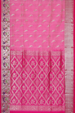 Image of Venkatagiri Silk Pink Saree