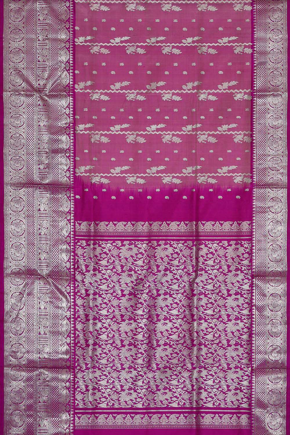 Image of Venkatagiri Silk Onion Pink Saree