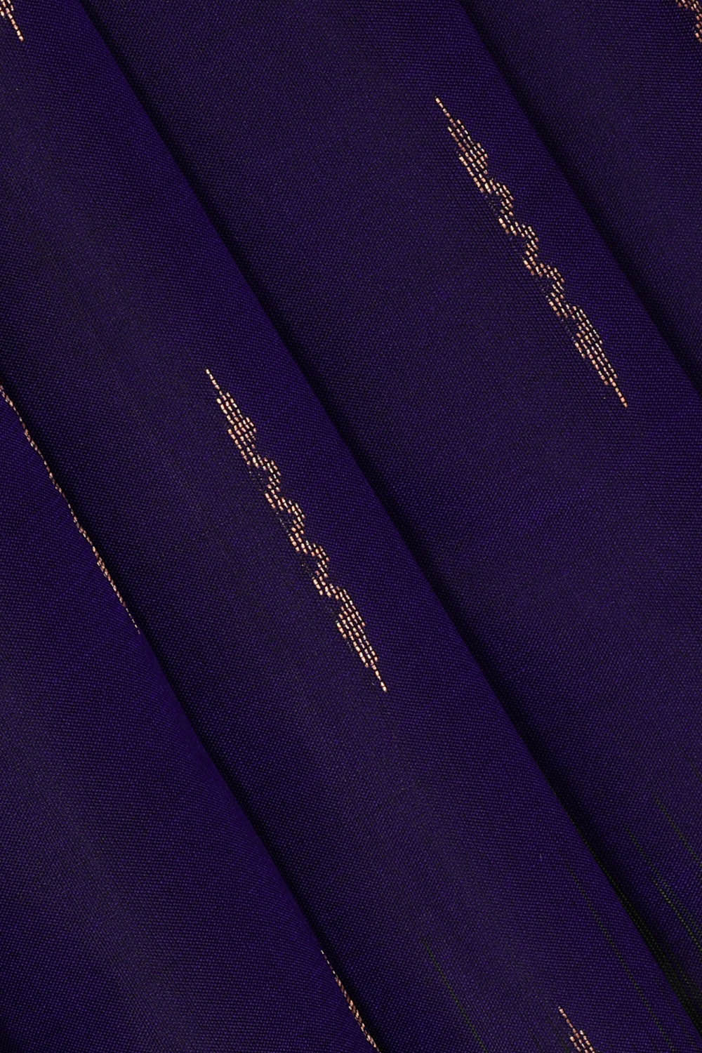 Image of Kanchipattu Violet Blue Brocade Saree