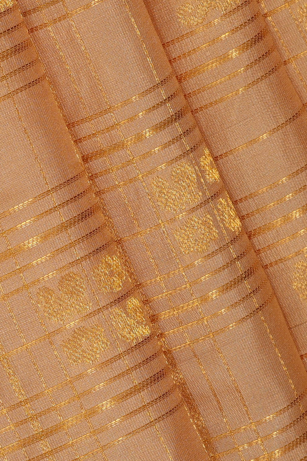 Kanchipattu Light Peach Brocade Saree