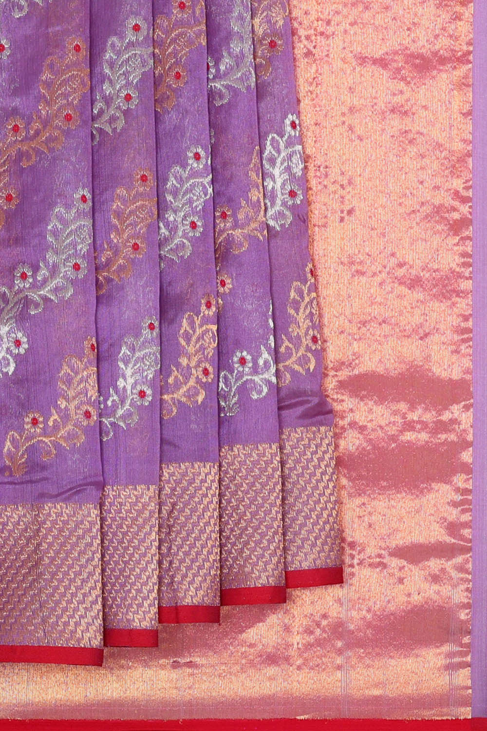 Image of Chanderi Silk Lavender Saree