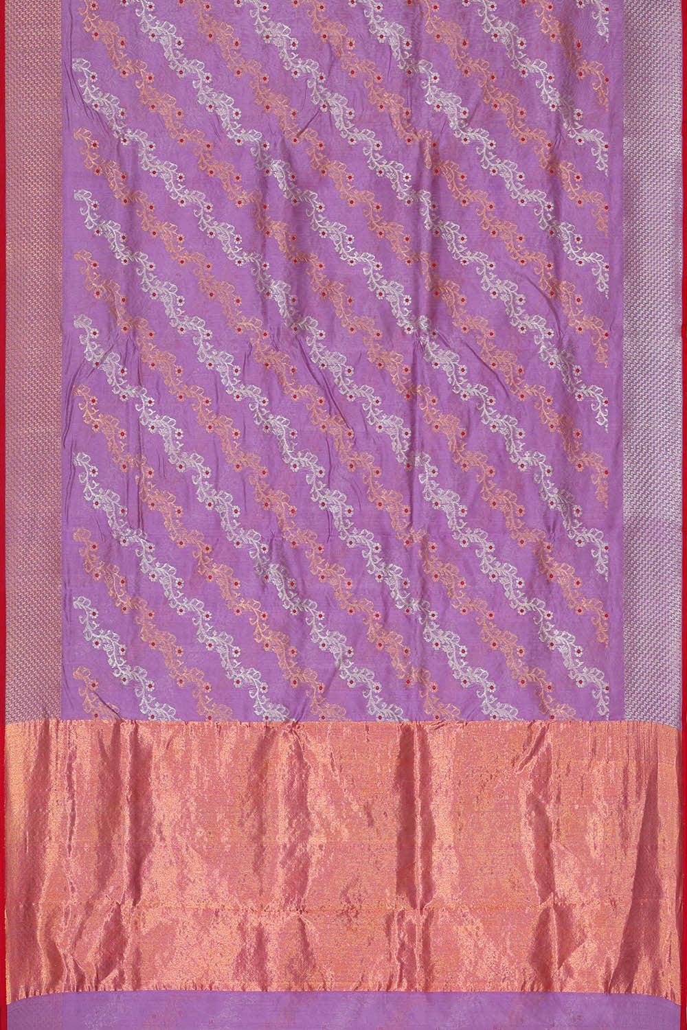 Image of Chanderi Silk Lavender Saree