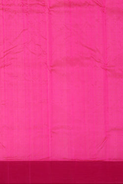 Image of Chanderi Silk Rani Pink Saree