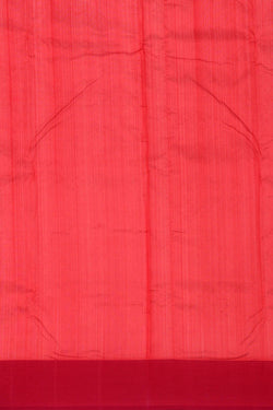 Image of Chanderi Silk Red Saree