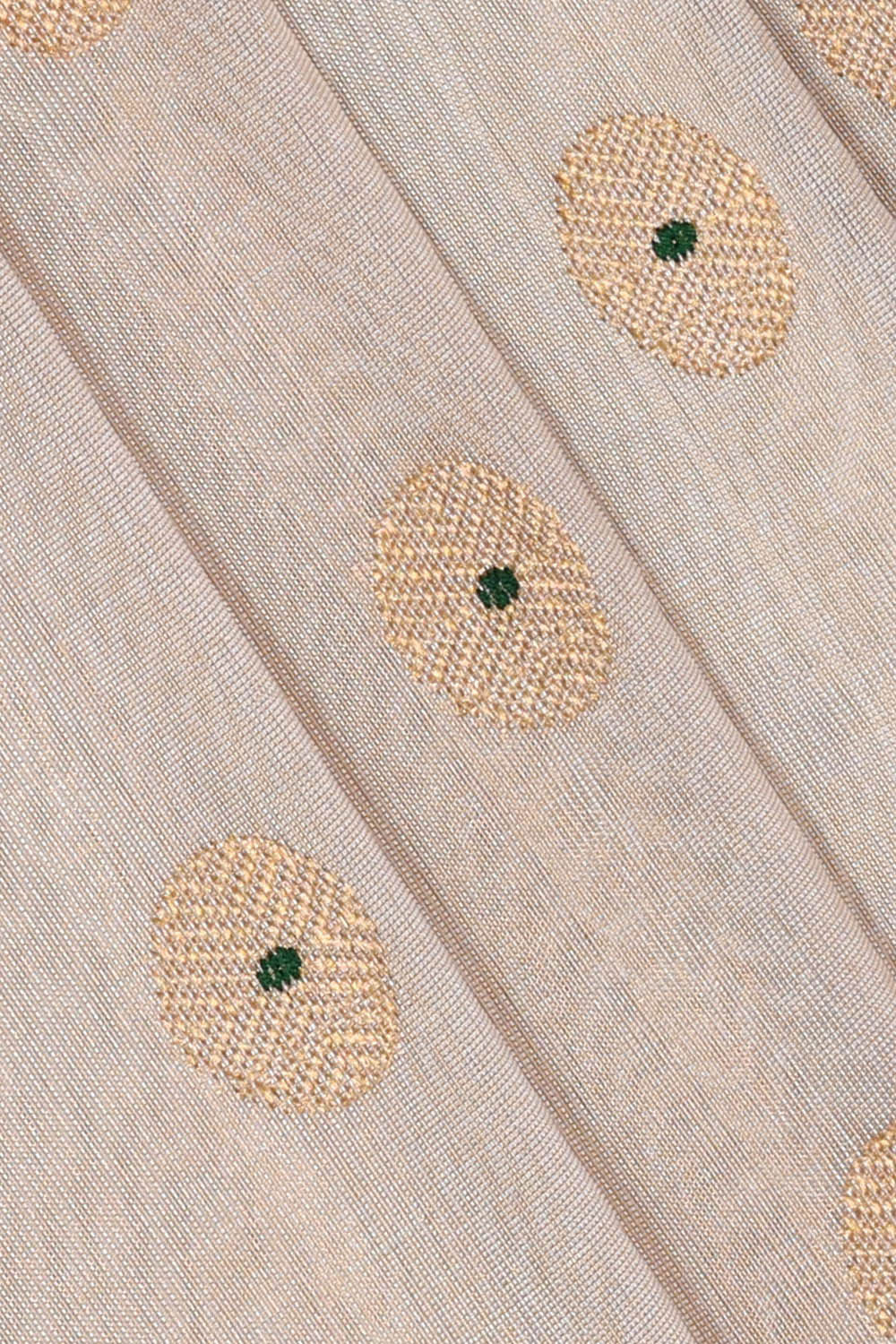 Chanderi Silk Cream Saree
