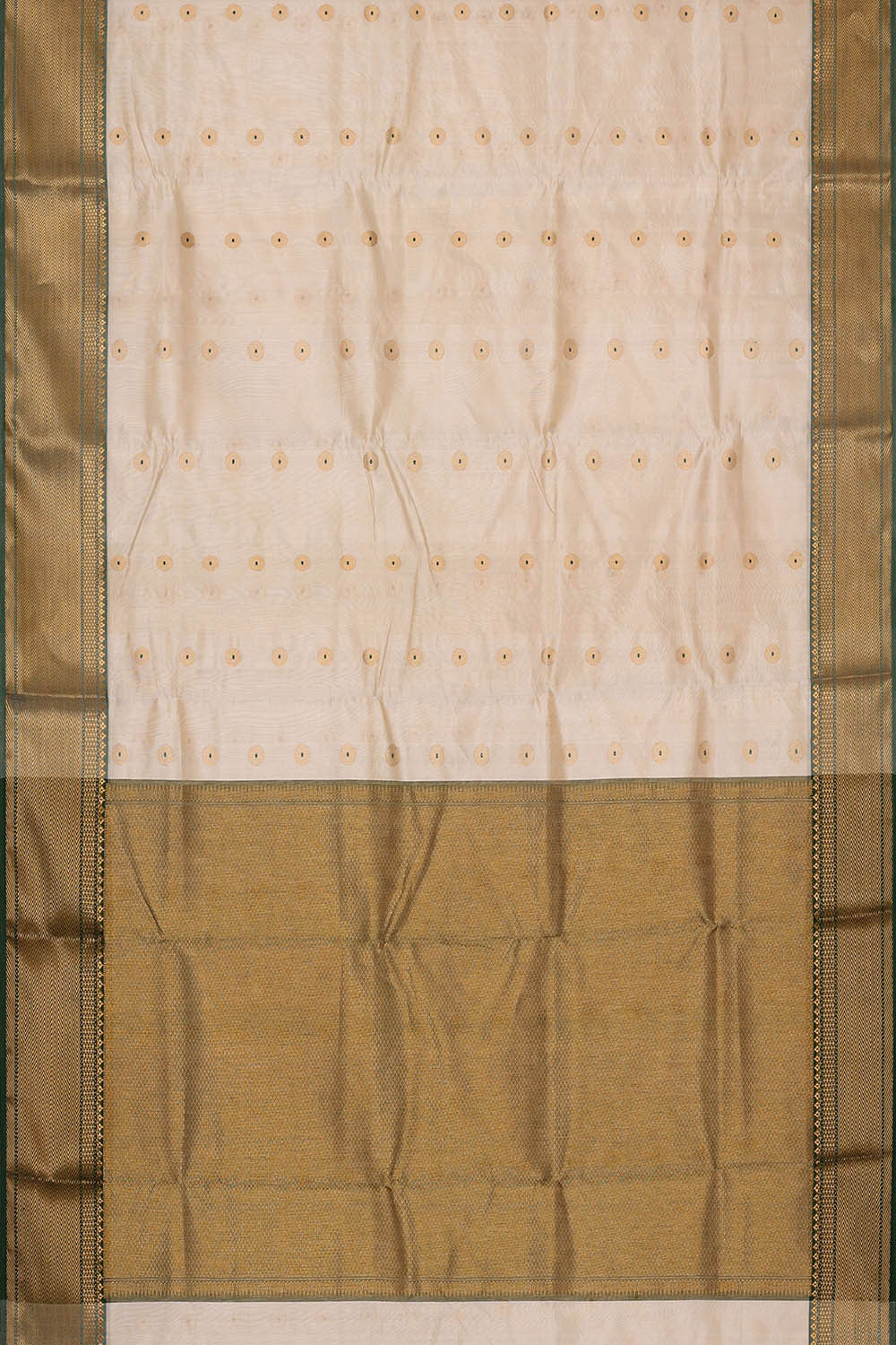 Image of Chanderi Silk Cream Saree