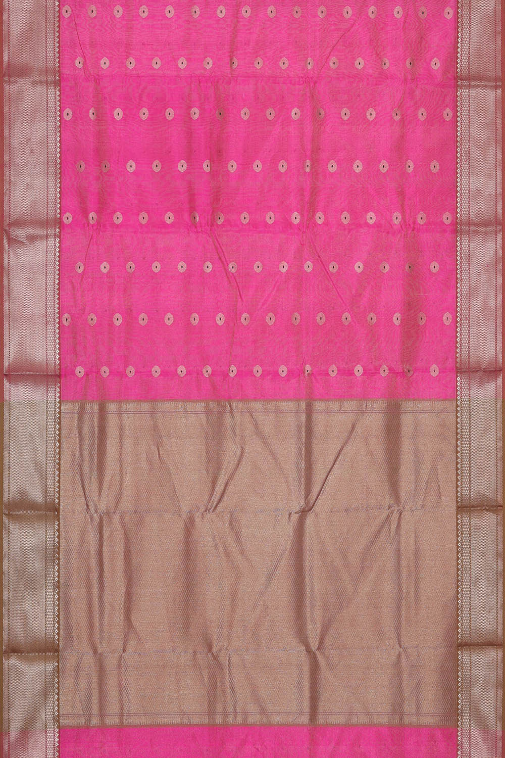 Image of Chanderi Silk Pink Saree