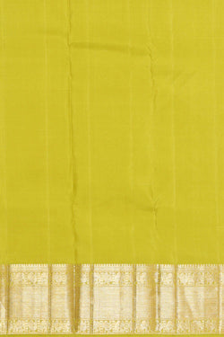 Image of Kanchipattu Yellowish Green Brocade Saree