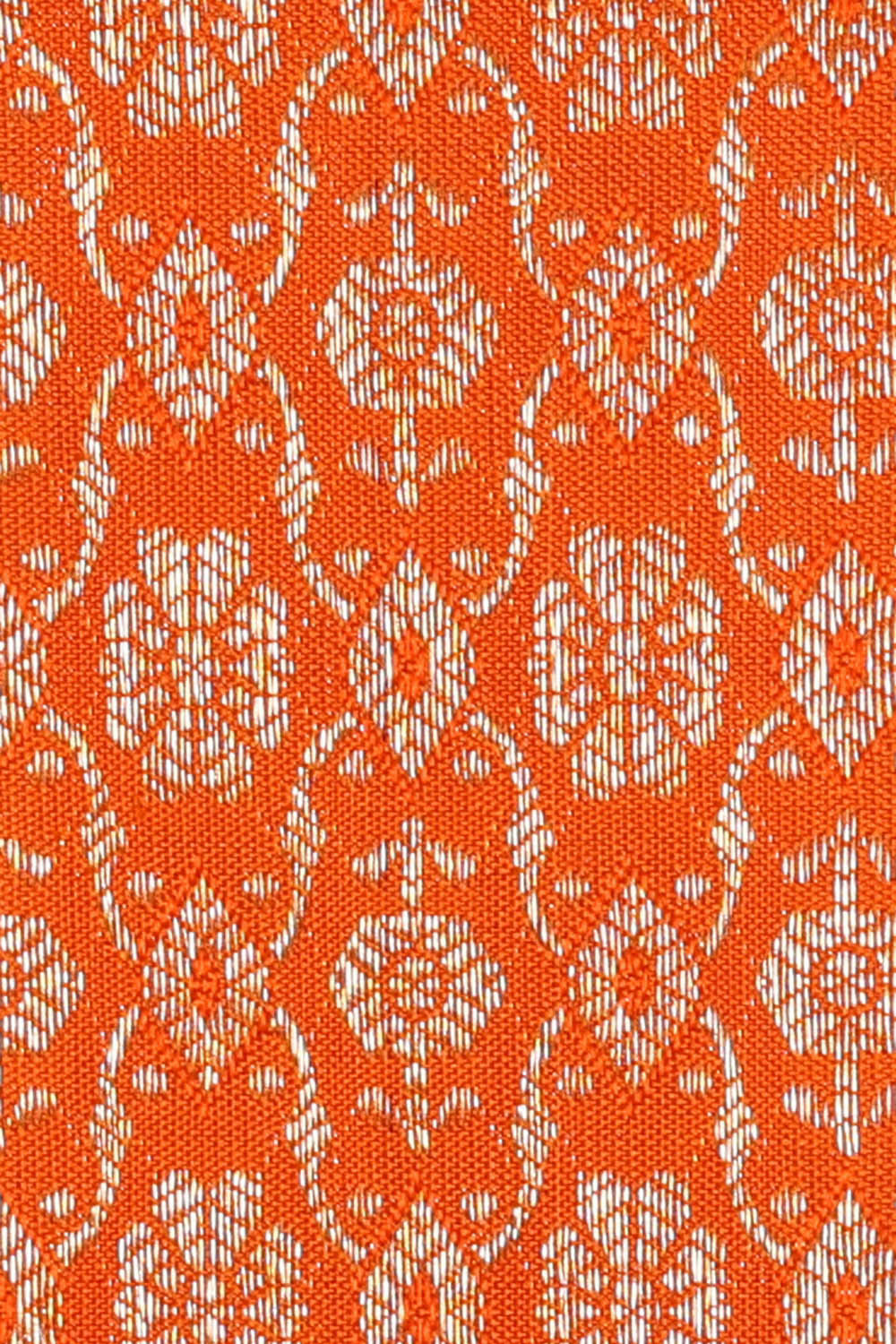 Image of Kanchipattu Orange Brocade Saree