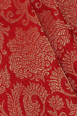 Image of Kanchipattu Red Brocade Saree