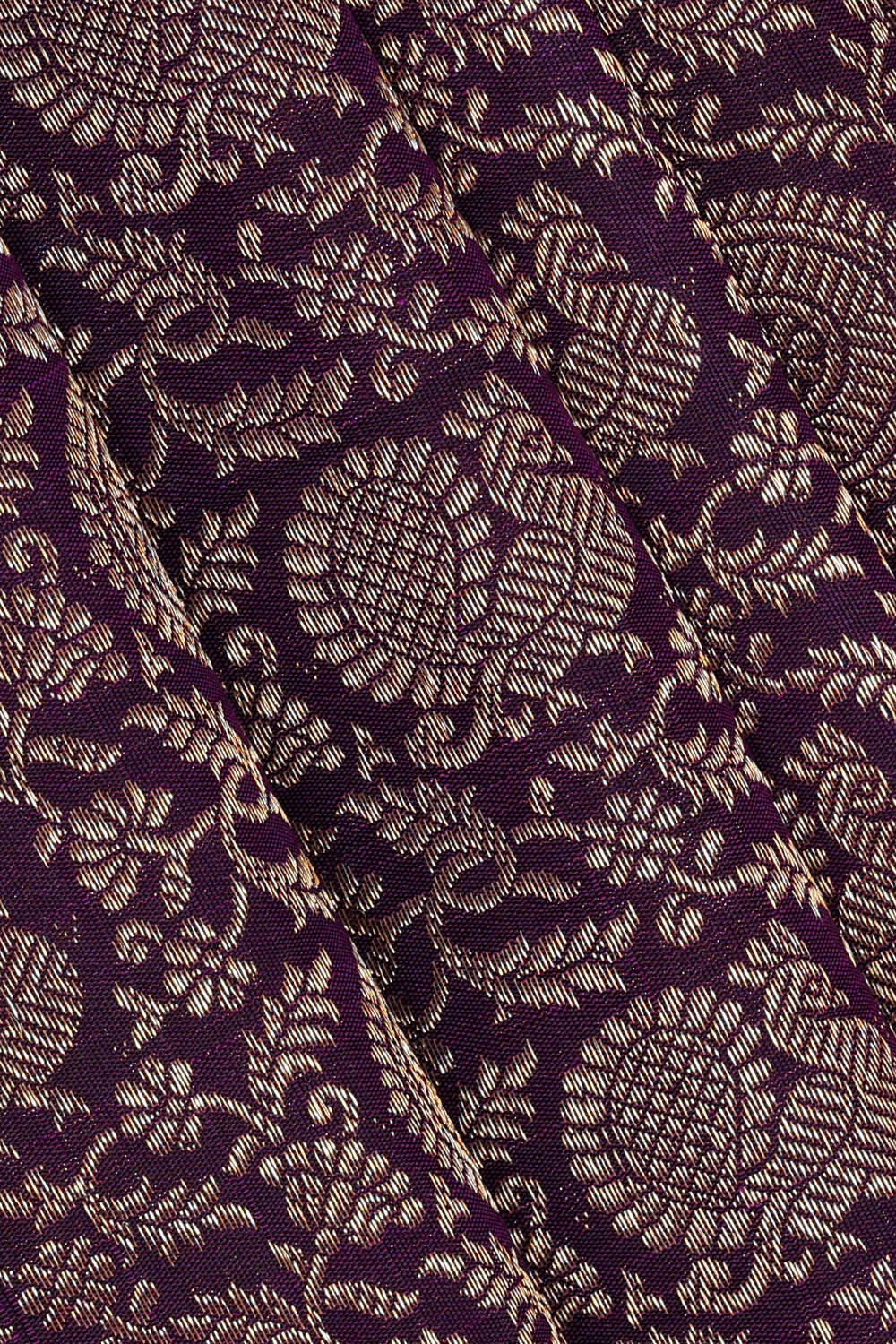Image of Kanchipattu Purple Brocade Saree