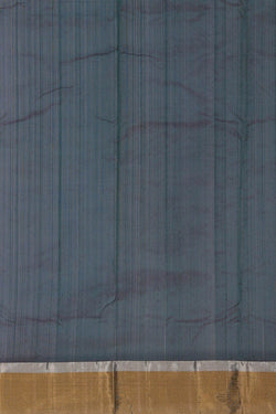 Image of Chanderi Silk Dark Peacock Blue Saree