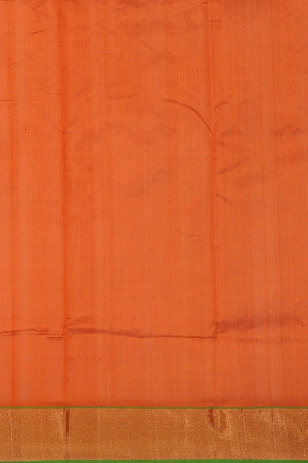 Chanderi Silk Dark Orange Saree