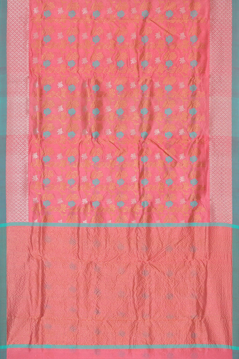 Chanderi Silk Pink Saree