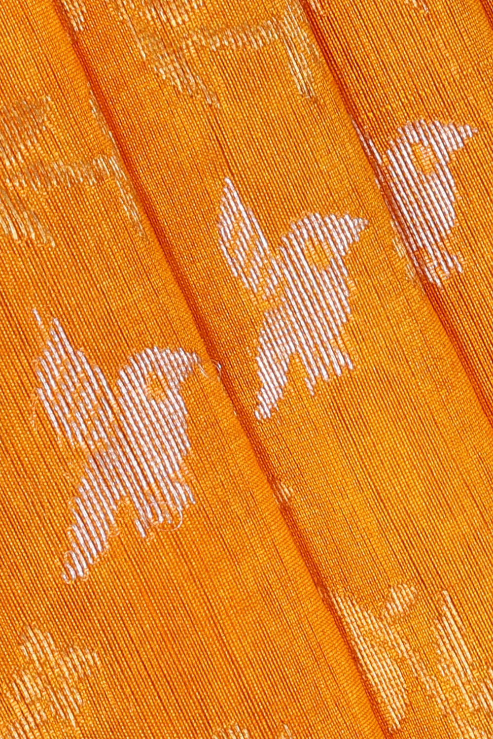 Image of Chanderi Silk Haldi Yellow Saree